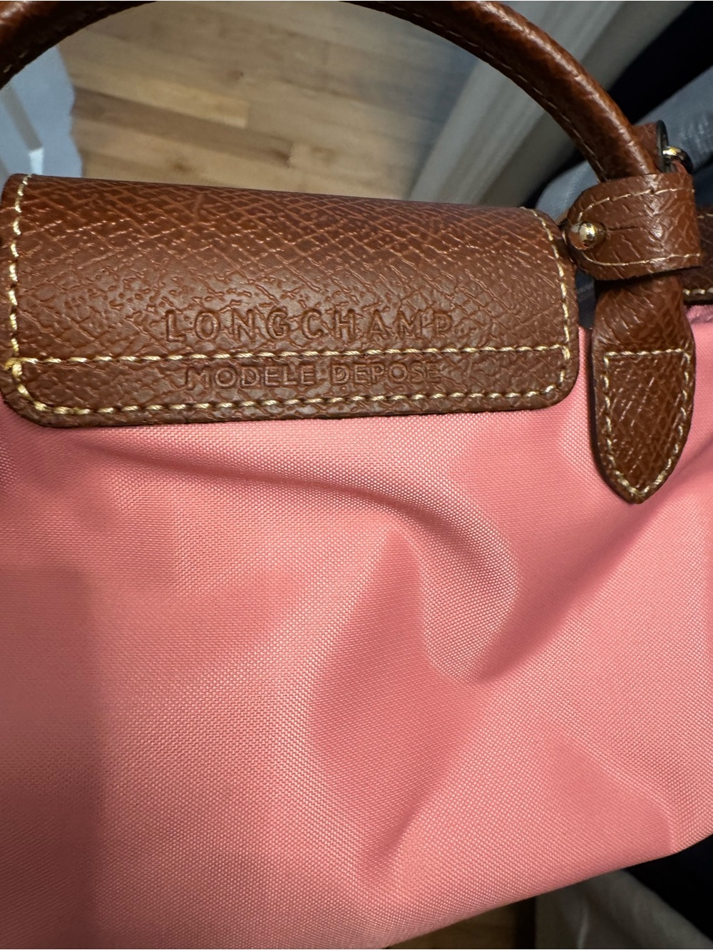 NWOT Longchamp Le Pliage Pouch with Strap - Picture 5 of 5
